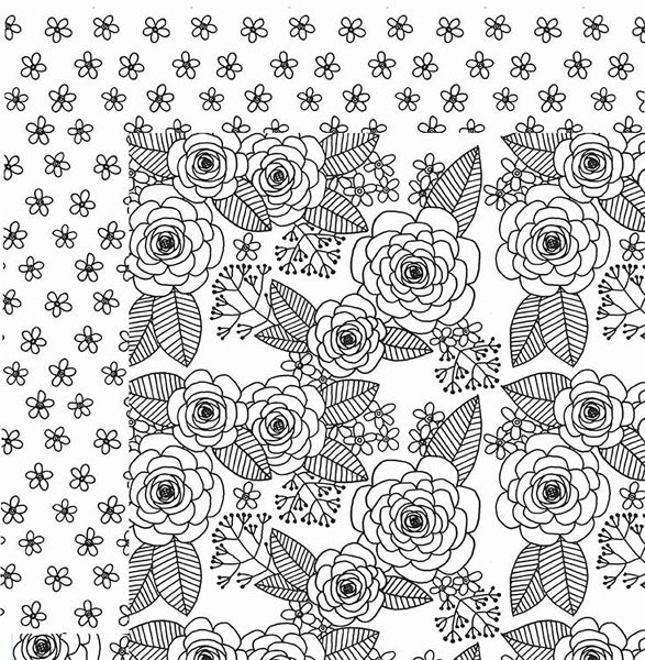 American Crafts Rosa Double-Sided Adult Coloring Pages image 0