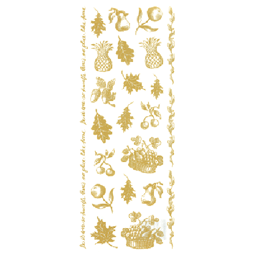 Gold Fall Heritage Vellum Sticker - PrintWorks image 0