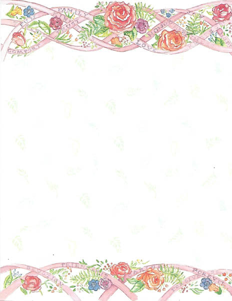 Family Love 8 1/2 x 11 Paper- Autumn Leaves image 0