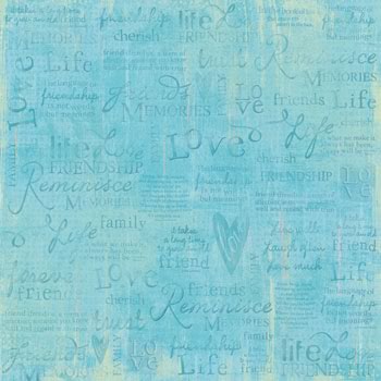 Kelly Panacci Friendship Words Blue Paper - Sandylion image 0
