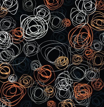 Doodle Madness Paper/Tangerine Twist, SandyLion image 0