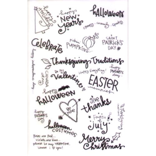 Celebrate/Holidays Rub-Ons by Melissa Frances image 0