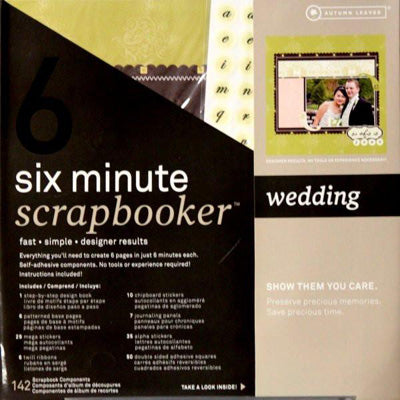 Autumn Leaves Six Minute Scrapbooker Wedding Kit image 0
