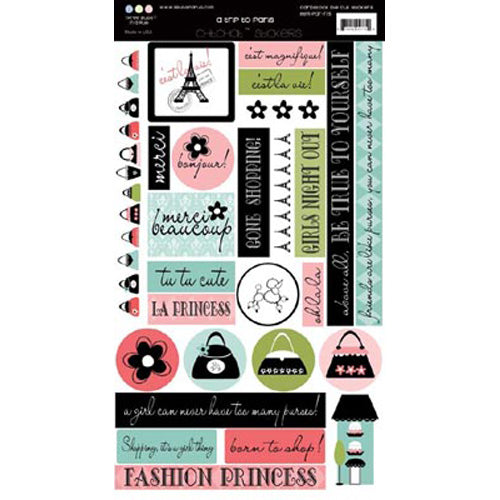A Trip to Paris/3 Bugs in a Rug Cardstock Sticker image 0