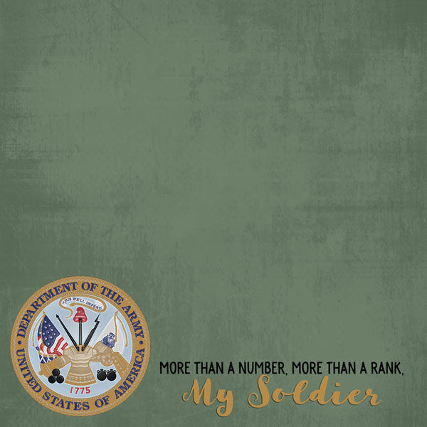 My Soldier/Army Paper - Scrapbook Customs image 0