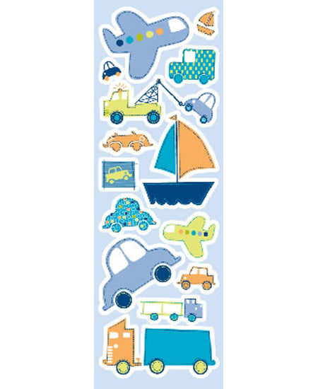 Boy Transportation Stickers, Sandylion image 0