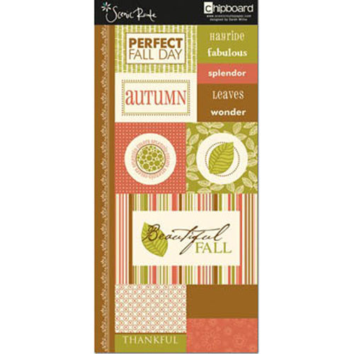 Sumner Autumn Chipboard - Scenic Route image 0