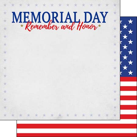 Memorial Day Paper - Scrapbook Customs image 0