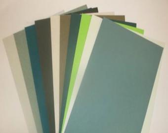 Green Variety Cardstock Packaged Paper image 0