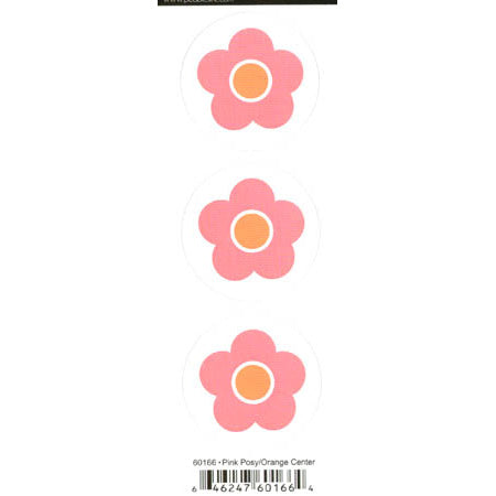Duplicates Pink Posy/Orange Center - Pebbles Inc. image 0
