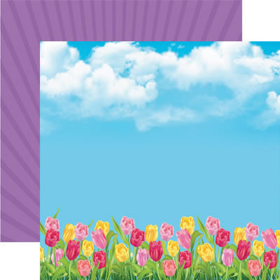 Spring Tulips Double-Sided Paper/Happy Easter Collection - Reminisce image 0