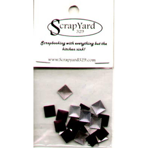 Black Metal Square Embellishments (Large) / Yard 329 image 0