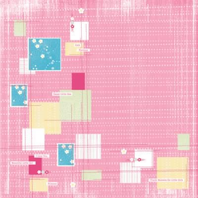 Tiny Girl Patched Paper - Carolees Creation image 0