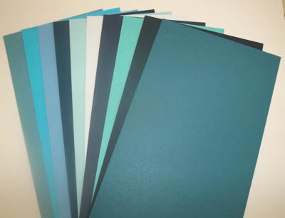 Blue Variety Cardstock Packaged Paper image 0