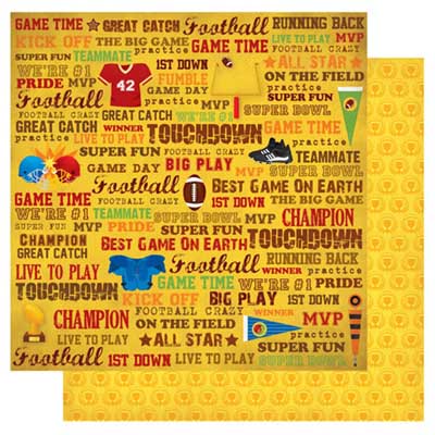 Game Time Double-Sided Cardstock Glitter Paper - Best Creation Inc. image 0