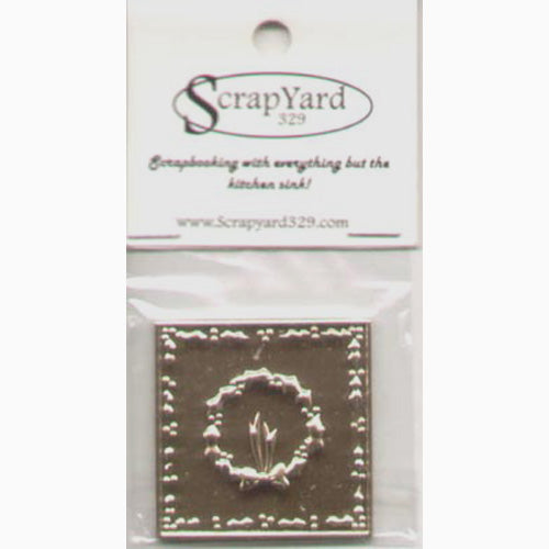 Gold Christmas Wreath Embossed Tins (4 Pack) / Scrap Yard 329 image 0
