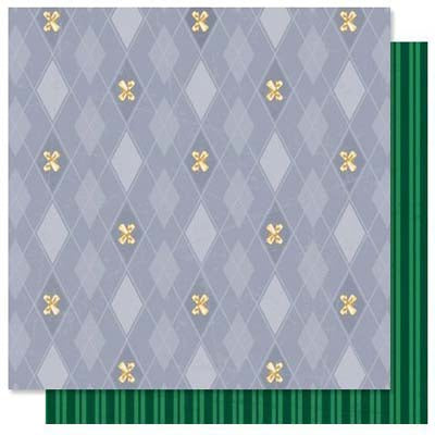 Argyle Double-Sided Glitter Paper/Graduation Collection - Best Creation Inc image 0