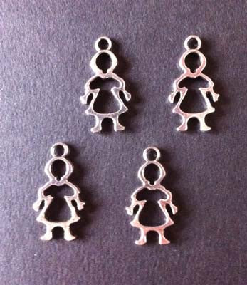 Girl Charm - 4 Per Pack image 0