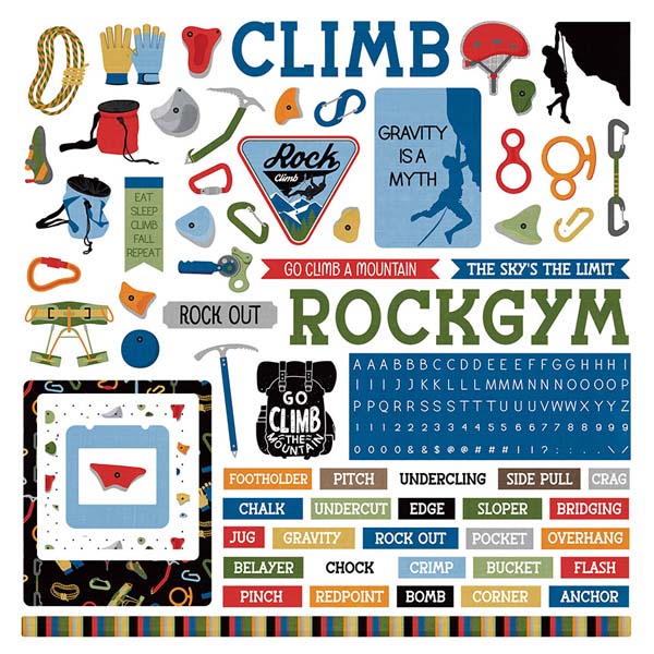 Rock Climbing Element Stickers - PhotoPlay image 0