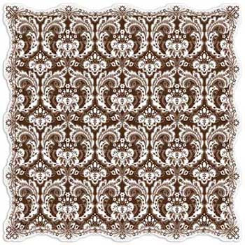 Sepia Damask Die-cut Paper - Creative Imaginations image 0