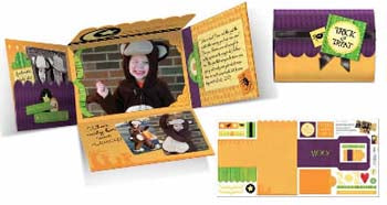 Halloween Surprise Folding Cardstock Mini Album - Carolees Creation/Adornit image 0