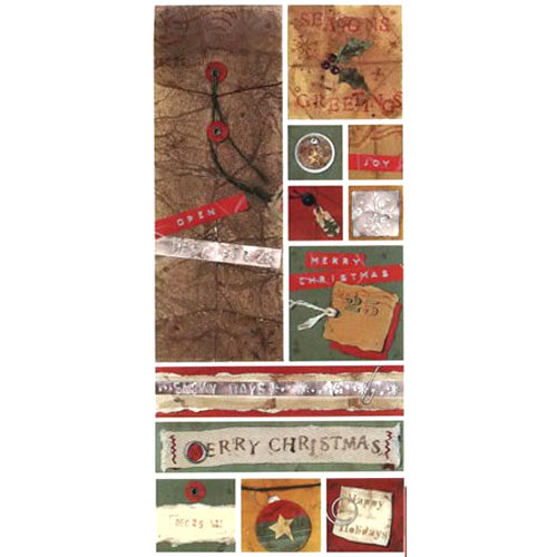 Christmas Sampler Sticker - Pebbles Inc. image 0