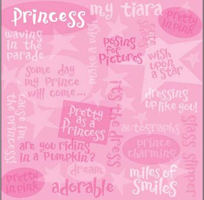 Princess Phrase Paper - Creative Imaginations image 0