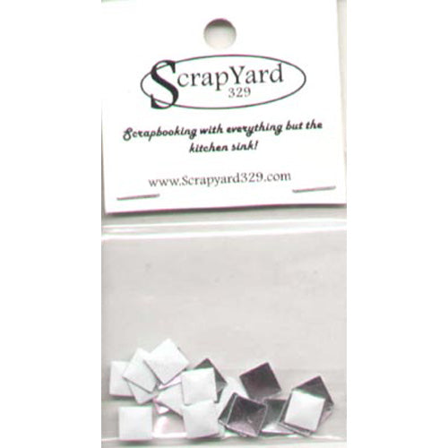 Large White Square Metal Embellishments - Scrap Yard 329 image 0