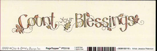 Count your Blessings Topper / Cock A Doodle image 0
