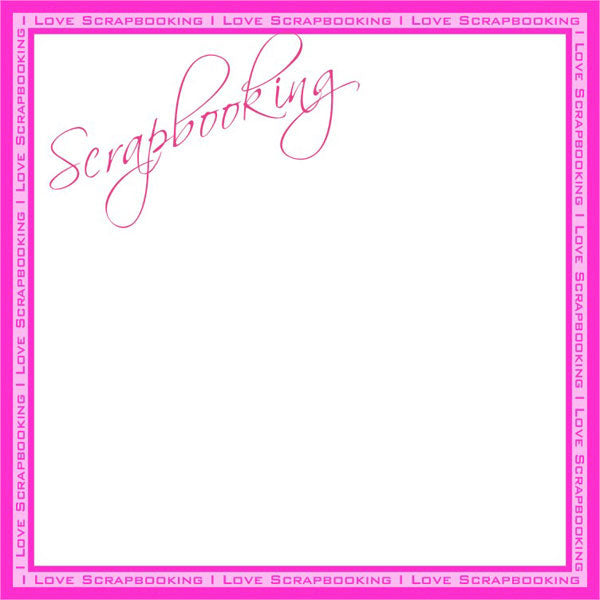 Scrapbook Diva Script Paper - Srcapbook Customs image 0