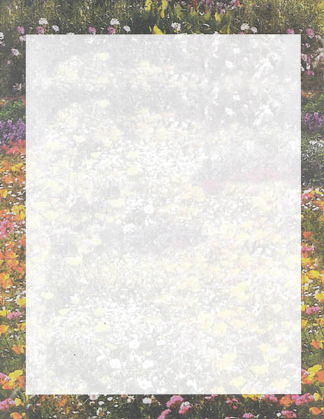Field of Flowers 8 1/2 x 11 Paper image 0