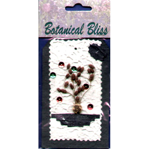 Botanical Bliss Green, White Tag with Boquet by Dolphin Enterprises image 0