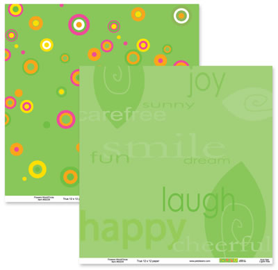 Flower Word/Circle Paper - Pebbles Inc. image 0
