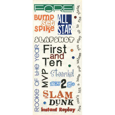 All Star Stickers By Scrapbook Borders image 0