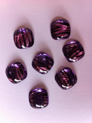 Purple Zebra Print - 7 Per Pack Rhinestone/Bling image 0