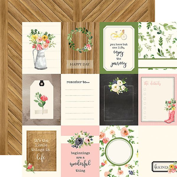 Spring Market 3x4 Journaling Cards Paper - Carta Bella image 0