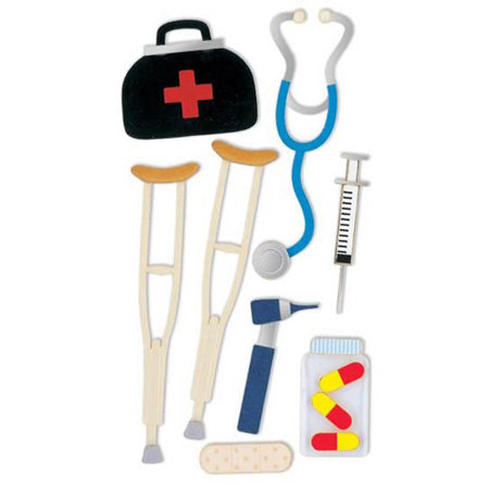 Doctor 3-D Essentials Sticker, SandyLion image 0
