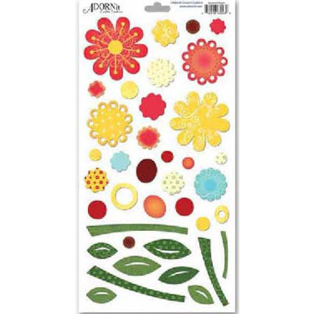 Bloomin' Bright Cardstock Stickers - Carolees Creations/Adornit image 0