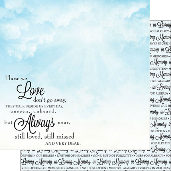 In Loving Memory Paper - Scrapbook Customs image 0