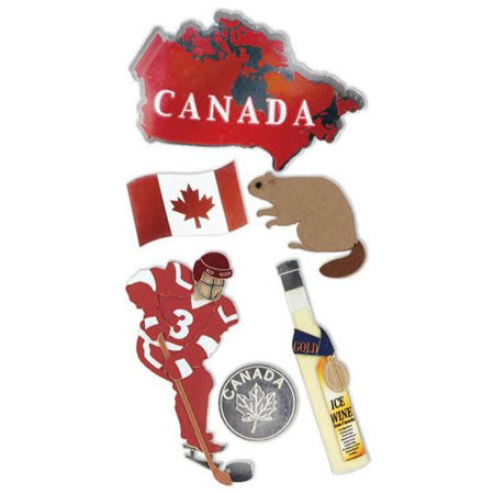 Canada 3-D Essentials Sticker, SandyLion image 0