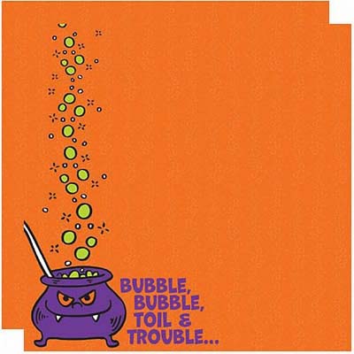 Bubble, Bubble Toil &amp; Trouble Double-Sided Paper - Reminisce image 0