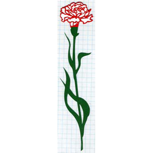 Red Carnation Layered Cuts By Ellen Road image 0