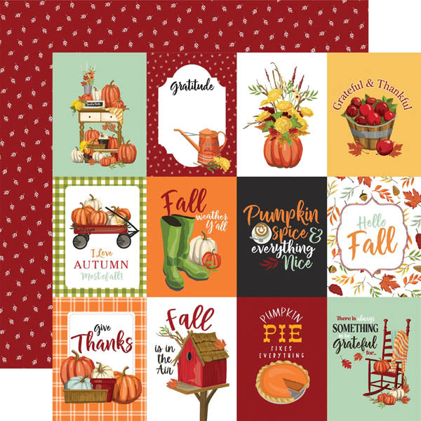 3x4 Journaling Cards Paper/Welcome Autumn - Carta Bella image 0