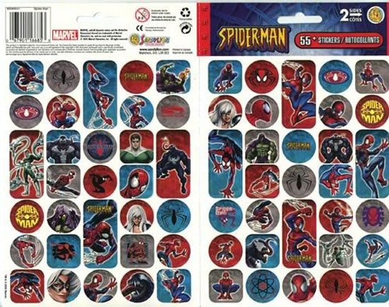 SpiderMan FoldOver Stickers, SandyLion image 0