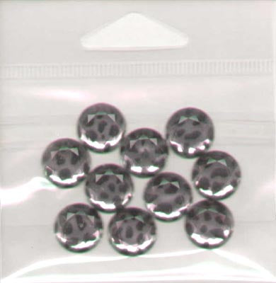 Small Leopard Silver Circles/Bling - 10 Per Pack image 0