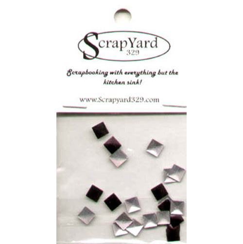 Small Black Square Metal Embellishments - Scrap Yard 329 image 0