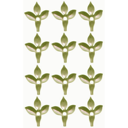 Bright Silver Leaves Metal Eyelets - Carolees Creation image 0