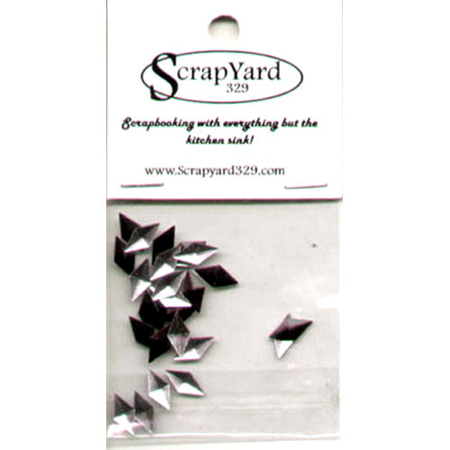 Black Diamond Shaped Metal Embellishments / Scrap Yard 329 image 0