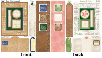 Girl &amp; Boy Scout Frame, Flip Frames &amp; Tags - Carolees Creations/Adornit image 0