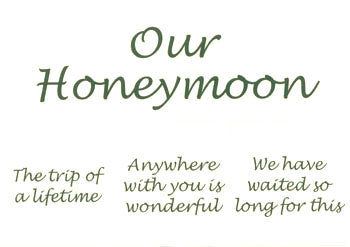 Our Honeymoon  Stickers / Elegant Scrapbooks image 0